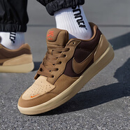 耐克（NIKE）鞋男鞋 官方艦店夏季運動鞋經(jīng)典皮質(zhì)滑板鞋休閑鞋 201/巴洛克棕 42.5 /270