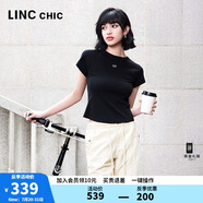 金羽杰2025年夏季新品都市洋氣圓領(lǐng)T恤女裝短款簡約修身上衣S252FK301Y