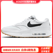 耐克（NIKE）AirMax1'86OGGolf網(wǎng)布皮革舒適百搭低幫生活休閑鞋男款白黑 白黑 46