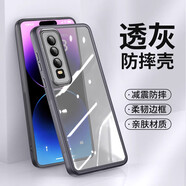 特七 適用華為p30pro手機殼p20全包保護套p20pro透明帶鏡頭膜p30防摔硅膠por高級防滑外殼男女網(wǎng)紅潮款 【透灰】自帶鏡頭膜&超薄防摔 華為P20