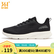361度男鞋運動(dòng)鞋春季新款361度男常規跑鞋 曜石黑/煙灰 42