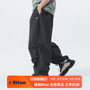 NOTHOMMEBLUE藍(lán)岐春裝新款工裝機(jī)能風(fēng)可調(diào)節(jié)束腳降落傘長(zhǎng)褲男 黑色 XL