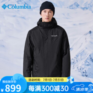 Columbia哥倫比亞戶外秋冬男款防風(fēng)抓絨內(nèi)膽三合一沖鋒衣外套WE0572 011 XL