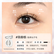 WOSADO悅瞳磁吸假睫毛分體盒包裝 羽扇棕(精妝_溫柔仙子毛)