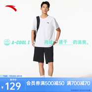安踏速干套裝丨運動短袖t恤短褲兩件套男夏季吸濕透氣跑步健身訓(xùn)練服