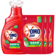 奧妙（OMO）洗衣液天然酵素深層潔凈衣物污漬機(jī)洗手洗溫和親膚衣服清潔劑留香 除菌除螨1kg+480g*3袋