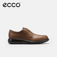 愛步（ECCO）德比鞋 牛皮增高休閑正裝皮鞋 混動防水524704 可可棕 45