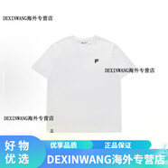 FILA斐樂(lè)透氣寬松純色圓領(lǐng)套頭運(yùn)動(dòng)短袖T恤男女同款標(biāo)準(zhǔn)白 T11U423112F-WT XS