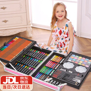 卡卡曼女孩玩具畫畫套裝繪畫7-14歲兒童禮物3-6-10歲生日禮物男孩15高檔 豪華版帶鋁框145件繪畫套裝 男孩女孩六一61兒童節(jié)禮物