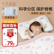 十月結晶兒童枕頭1-3歲午睡枕小學(xué)生寶寶護頸枕四季通用京東自營(yíng)白 贈枕套