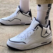 NIKE耐克NIKE男鞋女鞋 秋秋新款情侶運(yùn)動(dòng)鞋AJ中高幫籃球鞋復(fù)古氣墊緩 AR1002-100女款/AR1000-100男款 42