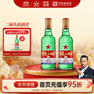 紅星二鍋頭 大二 清香型白酒 56度500ml*2瓶 純糧 口糧酒