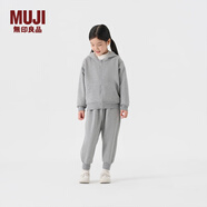 無印良品（MUJI）大童 內(nèi)側(cè)抓絨休閑褲 加厚衛(wèi)褲兒童褲子童裝男童女童CB26CC4A 灰色 120/53A