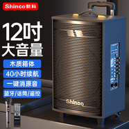 新科T30廣場(chǎng)舞音響戶(hù)外藍牙音箱低音炮大音量家用k歌便攜式移動(dòng)擴音器地攤擺攤大喇叭 12吋單咪