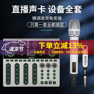 柏飛利（BAIFEILI） AUDIO FX新款專業(yè)數(shù)字聲卡直播麥克風(fēng)套裝抖音網(wǎng)紅直播設(shè)備 FX單聲卡+柏飛利TA100A單無(wú)線單麥套裝