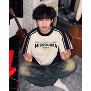 卡圖弛美式潮牌vibe插肩純棉短袖t恤男夏季寬松半袖ins重磅上衣服體恤衫 白灰色 L