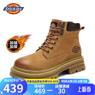 Dickies男士馬丁靴高幫男靴工裝靴情侶靴男 70A土黃-加絨 40 -男女款