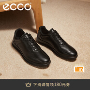 愛步（ECCO）商務(wù)皮鞋 男士休閑皮鞋男鞋牛皮鞋子正裝鞋 雅仕207124 黑色20712401001 43