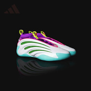 阿迪達(dá)斯 （adidas）男鞋 秋季新款哈登9代專業(yè)籃球鞋 杰倫威廉姆斯球員專屬配色 白/亮青檸綠/亮粉 46