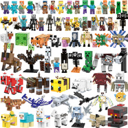 V&N兼容國產(chǎn)我的世界套紅石怪蝙蝠守衛者寵物拼裝人仔積木人偶玩具 我的世界套64款