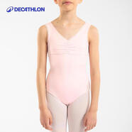 迪卡儂（DECATHLON）芭蕾舞連體衣芭蕾舞服幼兒夏季【23年新】淺粉色130-4532849