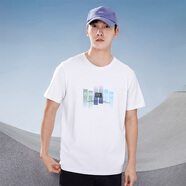 拓路者夏季純棉短袖t恤男款新款圓領(lǐng)體恤衫印花百搭休閑內(nèi)搭上衣 白色 S 165