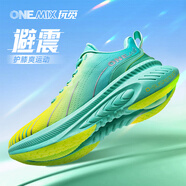 玩覓onemix避震鞋跑步爽跑鞋專(zhuān)業(yè)跑步鞋厚底減震運(yùn)動(dòng)鞋情侶鞋子夏季款 綠琥黃 38