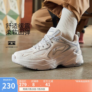 李寧跑步鞋網(wǎng)面透氣復(fù)古老爹鞋男云科技輕彈厚底運(yùn)動(dòng)鞋ARLS013