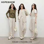 紅袖（hopeshow）休閑褲女裝長褲90125061201 沙漠色 M
