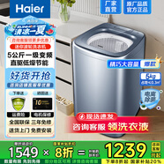 海爾（Haier）【旗艦迷你】迷你洗衣機(jī)全自動波輪5公斤小型直驅(qū)一級變頻母嬰兒童嬰兒電離除菌內(nèi)衣補(bǔ)貼以舊換新 直驅(qū)變頻+電離除菌+一級能效+桶自潔+內(nèi)衣洗