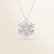 施華洛世奇（SWAROVSKI）Idyllia 雪花鏈墜和胸針5693226 銀色 銀色