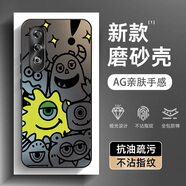 飛天殼 適用OPPOK12手機殼潮流K12S磨砂啞光AG玻璃K12X男防摔2025新款小怪獸超火卡通honor保護套 【經(jīng)典黑】-小怪獸MI1 OPPOK12X