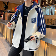 花花公子（PLAYBOY）青少年外套棒球服男孩初中高中學(xué)生潮牌帥氣春秋裝大童棒球衫夾克 502藍色(春秋款) 品質(zhì)保證 4XL 180-200斤左右