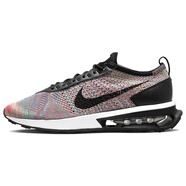 耐克（NIKE） Air Max Flyknit Racer 復(fù)古 緩震 低幫 休閑跑步鞋 男款 黑彩虹 42.5