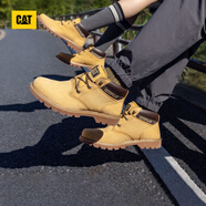 CAT卡特馬丁靴中幫大黃靴男士工裝鞋輕戶(hù)外防滑登山鞋P110973N3BDC25 黃色 36