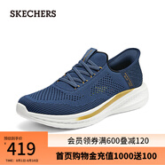 斯凱奇（Skechers）男鞋Slip ins閃穿鞋舒適輕盈運(yùn)動鞋210810 藍(lán)色/BLU 40