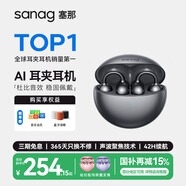 SANAG塞那S6SProAI藍(lán)牙耳機(jī)耳夾式 骨傳導(dǎo)概念無(wú)線開放式 跑步運(yùn)動(dòng)耳機(jī)通話降噪掛耳適用于華為小米蘋果