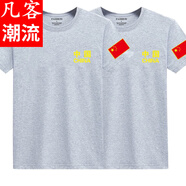 凡客潮流雷軍推薦純棉男士短袖T恤大碼舒適夏季tshirt 【軍迷】灰+灰 4XL 建議185-200斤