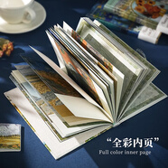 子亦油畫(huà)風(fēng)筆記本文藝復古筆記本手賬本高顏值加厚精裝本女孩摘抄精致磁扣本日記本記事本開(kāi)學(xué)文具 睡蓮【繁花莫奈】全彩80張