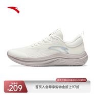 安踏（ANTA）男鞋跑步鞋2025夏季透氣輕質(zhì)慢跑鞋厚底緩震運(yùn)動休閑鞋 象牙白-2 36