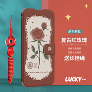 Rocel適用oppok9x手機(jī)殼k10活力版翻蓋k9pro防摔k10pro保護(hù)殼k9s皮套k7 復(fù)古紅玫瑰p604送二合一掛繩紅 OPPOK9x