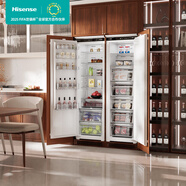 海信（Hisense）【隱藏櫥柜】全嵌入式內(nèi)嵌對(duì)開門寬幅變溫變頻冰箱超薄隱藏式無(wú)霜全冷藏全冷凍雙開門 BC-301WEPA+BD-237WEPA組合