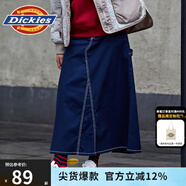 dickies半身裙 女士 寬松多口袋撞色壓線長款半身裙 9515 深藏青色 XS