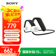 索尼（SONY）Float Run 開(kāi)放式頸掛式藍牙耳機運動(dòng)跑步IPX4防水防汗新款小巧輕便 WI-OE610 懸浮豆 黑色