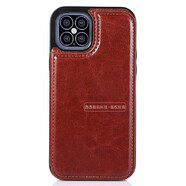 GOYN適用蘋(píng)果16手機殼皮套插卡iPhone15翻蓋14Pro防摔12男4女13保護套 棕色 iPhone_16_pro