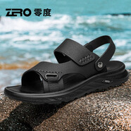 零度Zero官方?jīng)鲂锌?025夏季新款輕便透氣軟底涼拖鞋可外穿沙灘鞋 78黑色 38