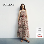 edition× SEA 聯(lián)名系列2025夏季新款波嬉風(fēng)法式碎花吊帶連衣裙 藝術(shù)花卉色 L