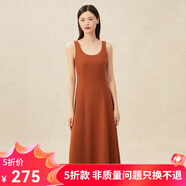 哥弟真的好（GIRDEAR）女裝高腰圓領(lǐng)背心連衣小黑裙8500126 柑橘 M (3碼)