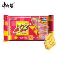 康師傅 3+2蘇打夾心餅干 香草巧克力味300g 休閑零食 下午茶