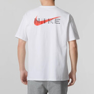 耐克（NIKE）夏季新款短袖男女款上衣運(yùn)動(dòng)休閑舒適透氣短袖T恤 HF6594-100 白色/全對印花/男款 L